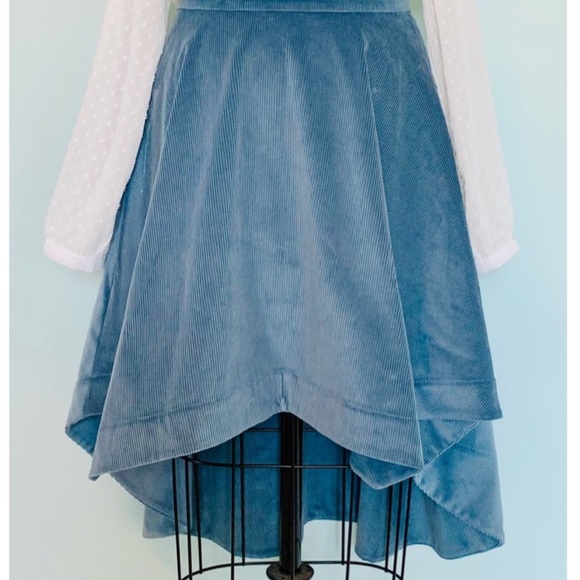 Tish Cox “Elizabeth” Hi-Lo Corduroy Skirt Small - Picture 5 of 8